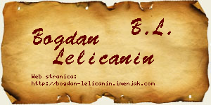 Bogdan Lelićanin vizit kartica